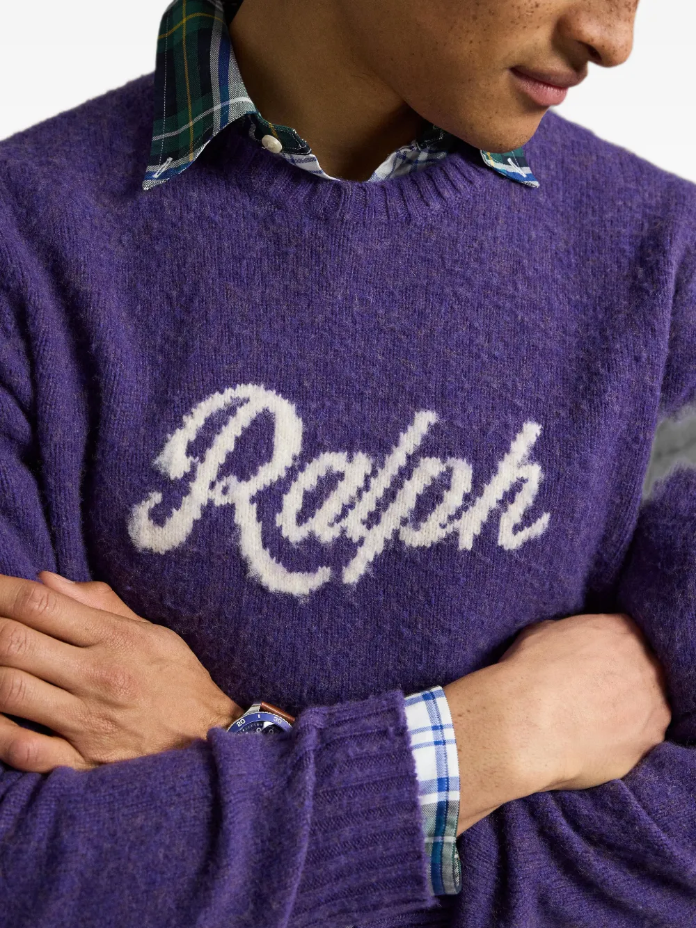 Polo Ralph Lauren Gebreide trui met logo Paars