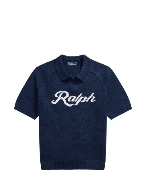 Polo Ralph Lauren pull en laine à logo en intarsia