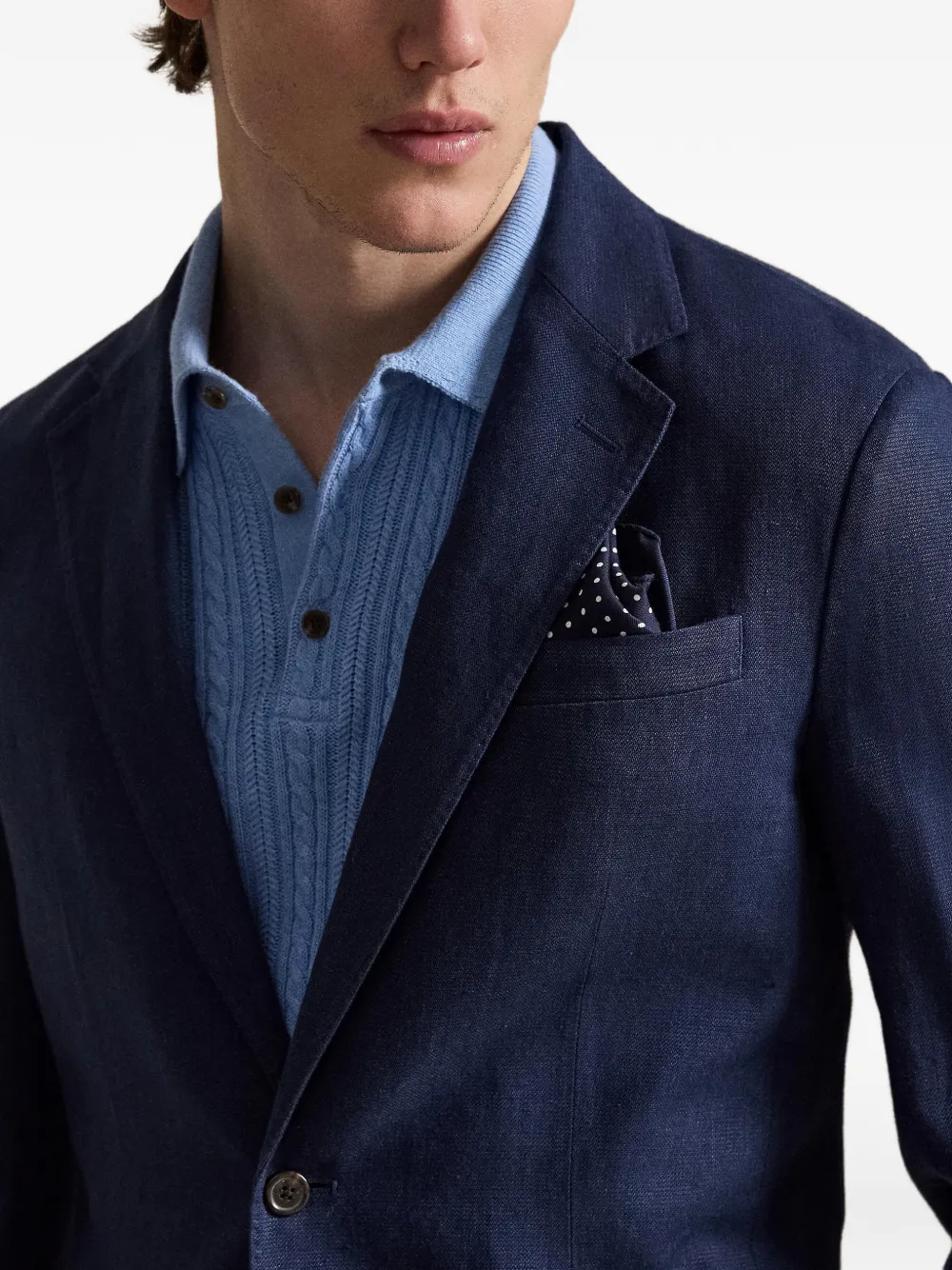 Polo Ralph Lauren Blazer met enkele rij knopen Blauw