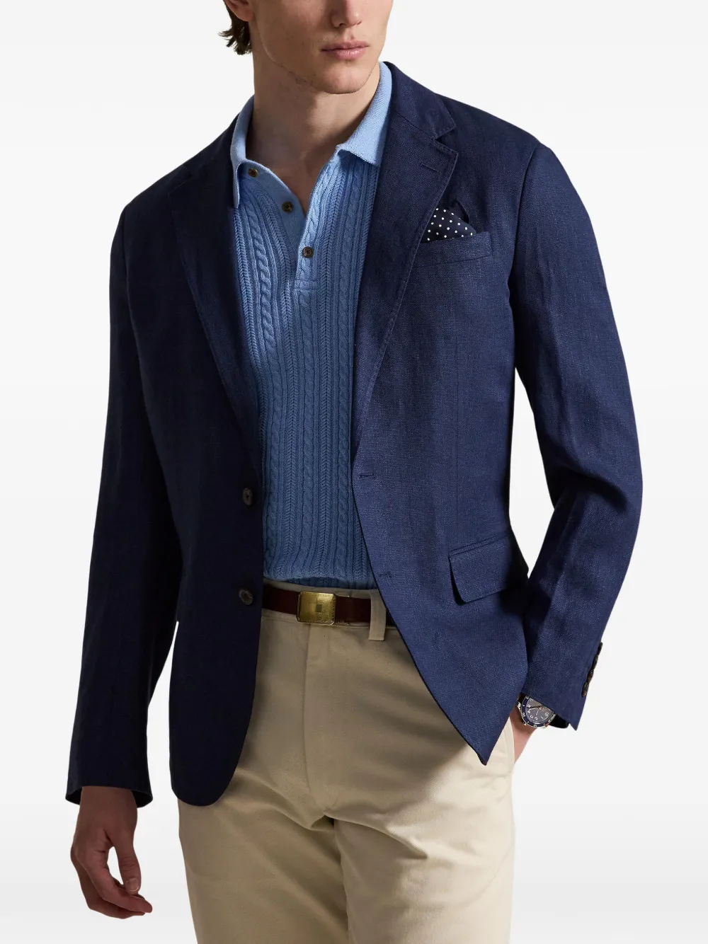 Polo Ralph Lauren Blazer met enkele rij knopen Blauw