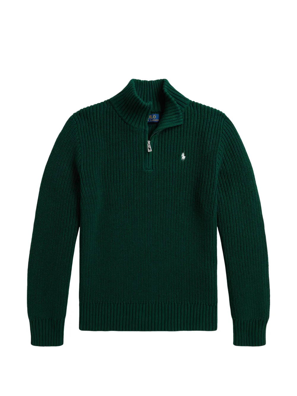 POLO RALPH LAUREN KIDS Maglione con mezza zip - Verde
