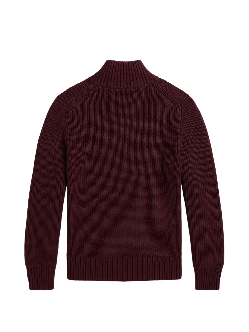 POLO RALPH LAUREN KIDS Ribgebreide trui met halve rits Rood