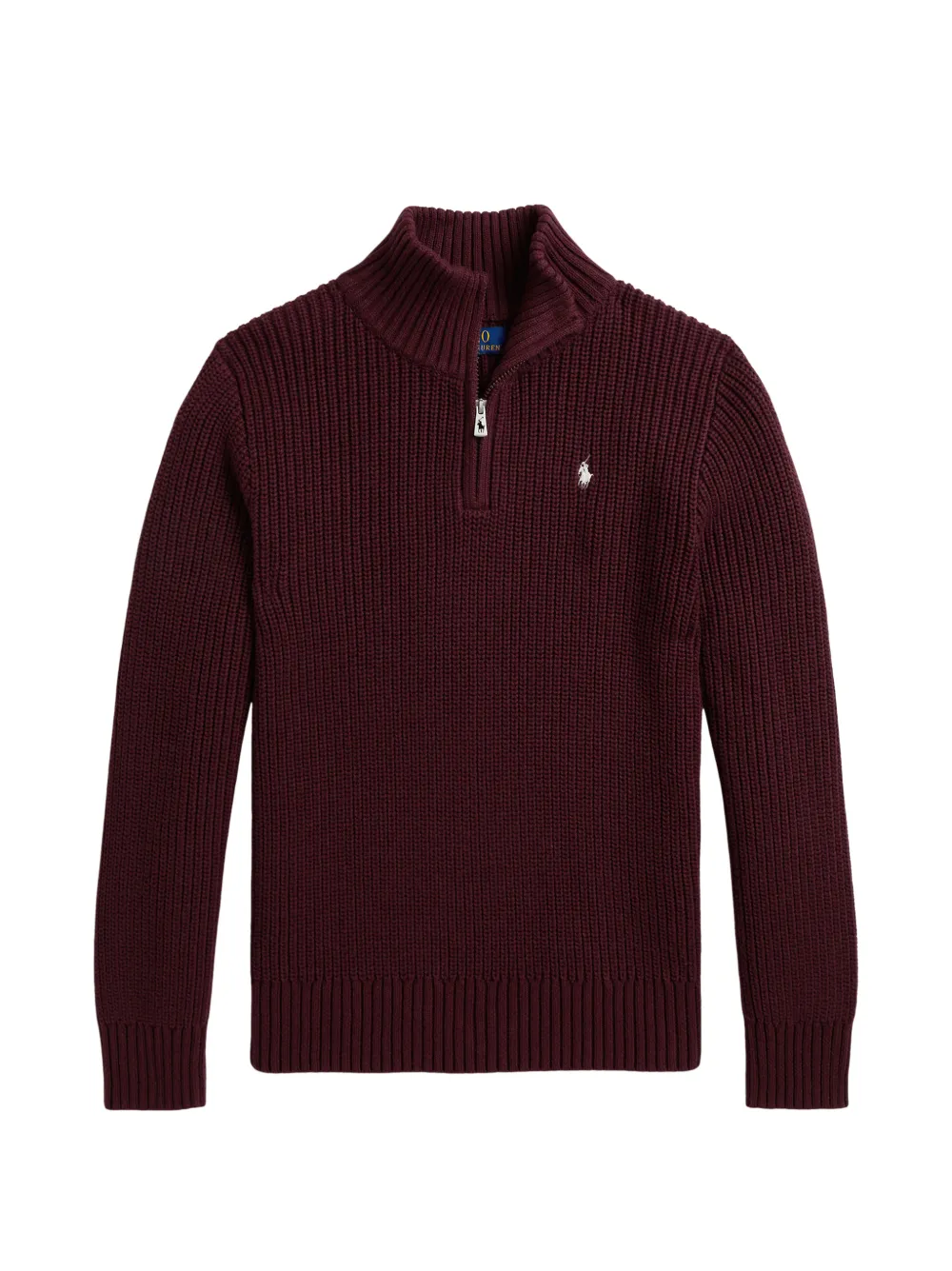 POLO RALPH LAUREN KIDS Maglione con mezza zip - Rosso