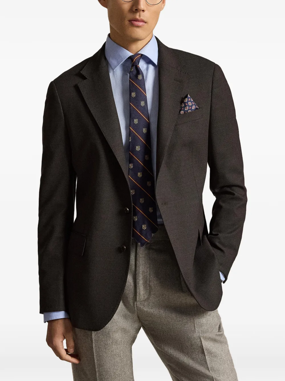 Polo Ralph Lauren Blazer met gekerfde revers Bruin
