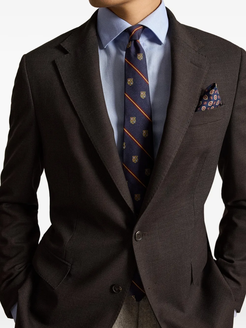 Polo Ralph Lauren Blazer met gekerfde revers Bruin
