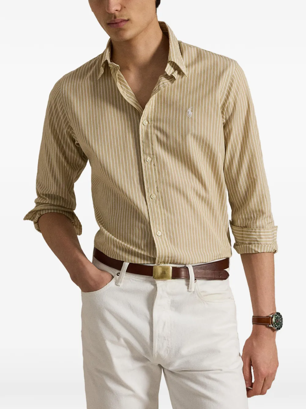 Polo Ralph Lauren Gestreept overhemd Beige