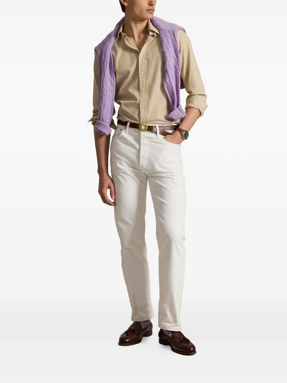 Polo Ralph Lauren Gestreept overhemd Beige