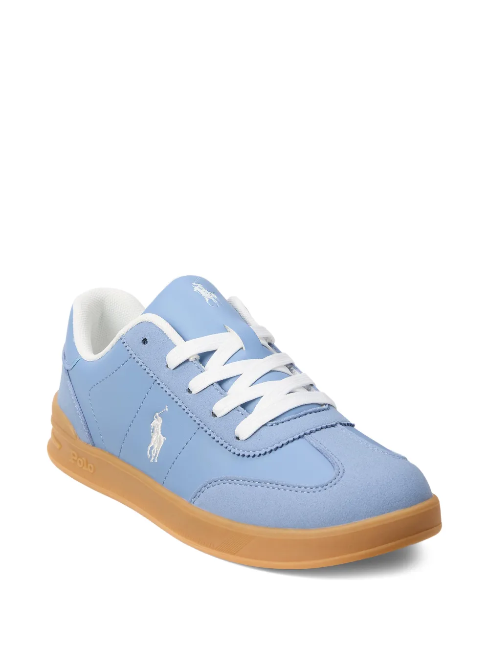 POLO RALPH LAUREN KIDS Hollis sneakers met geborduurde pony Blauw