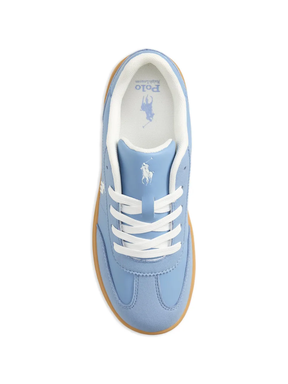POLO RALPH LAUREN KIDS Hollis sneakers met geborduurde pony Blauw