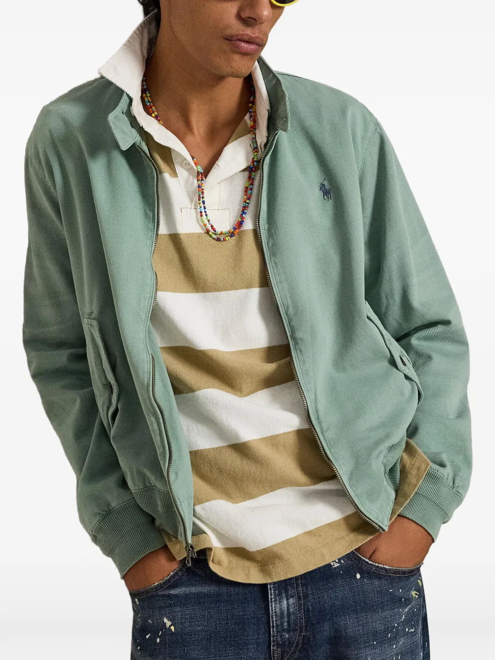 Polo Ralph Lauren Polo Bear classic-fit rugbyshirt Beige