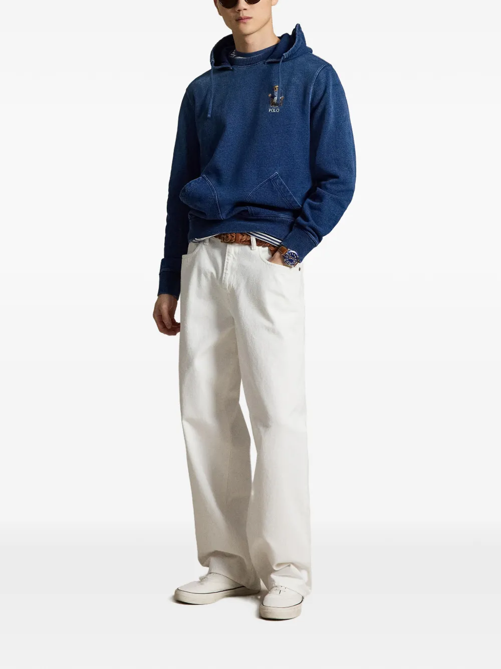 Polo Ralph Lauren Hoodie met geborduurd logo Blauw