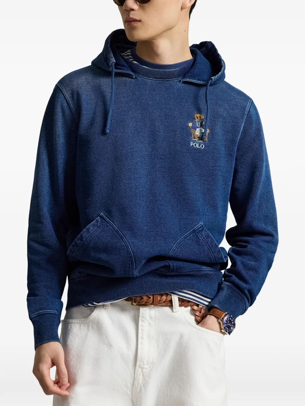 Polo Ralph Lauren Hoodie met geborduurd logo Blauw