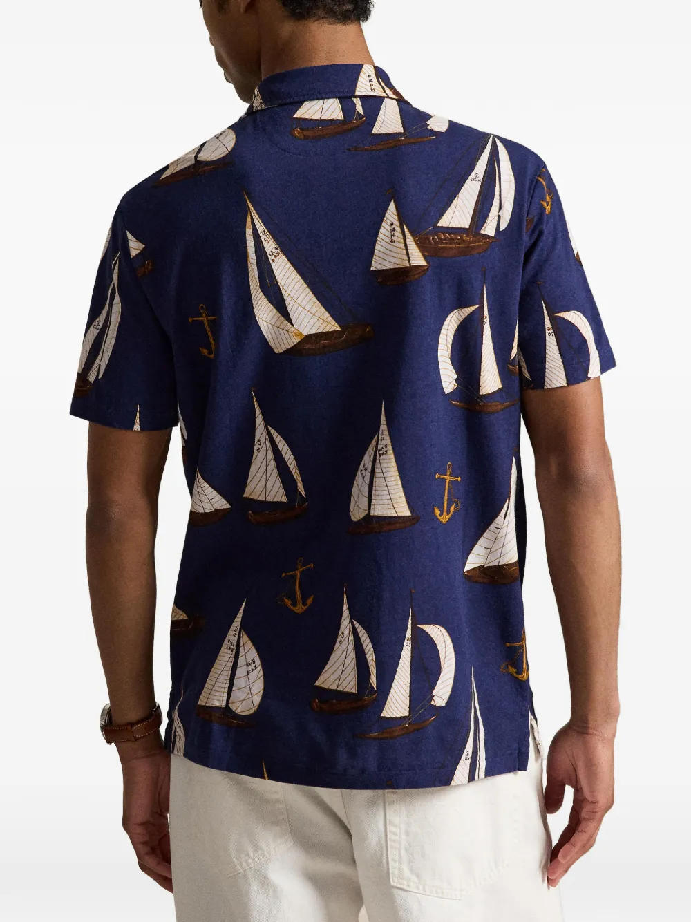 Polo Ralph Lauren Poloshirt met print Blauw