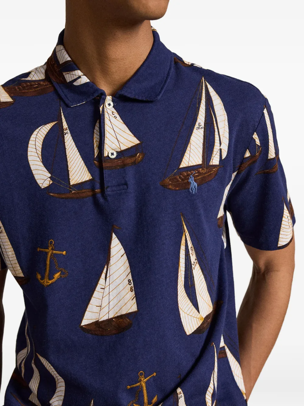 Polo Ralph Lauren Poloshirt met print Blauw