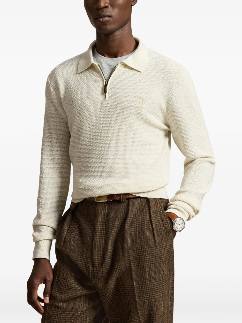 Polo Ralph Lauren Wollen trui met polokraag Beige