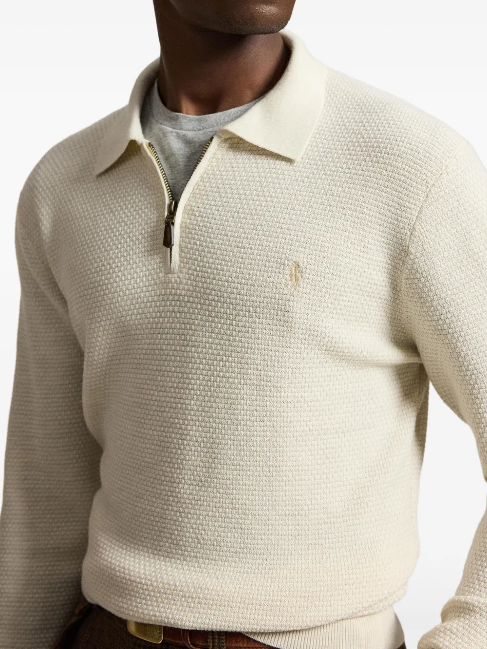 Polo Ralph Lauren Wollen trui met polokraag Beige