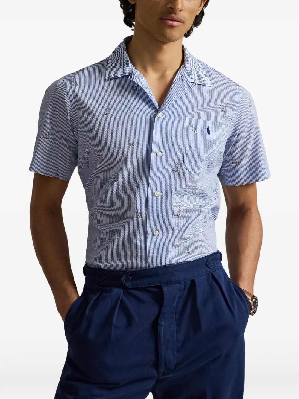 Polo Ralph Lauren Gestreept overhemd Blauw