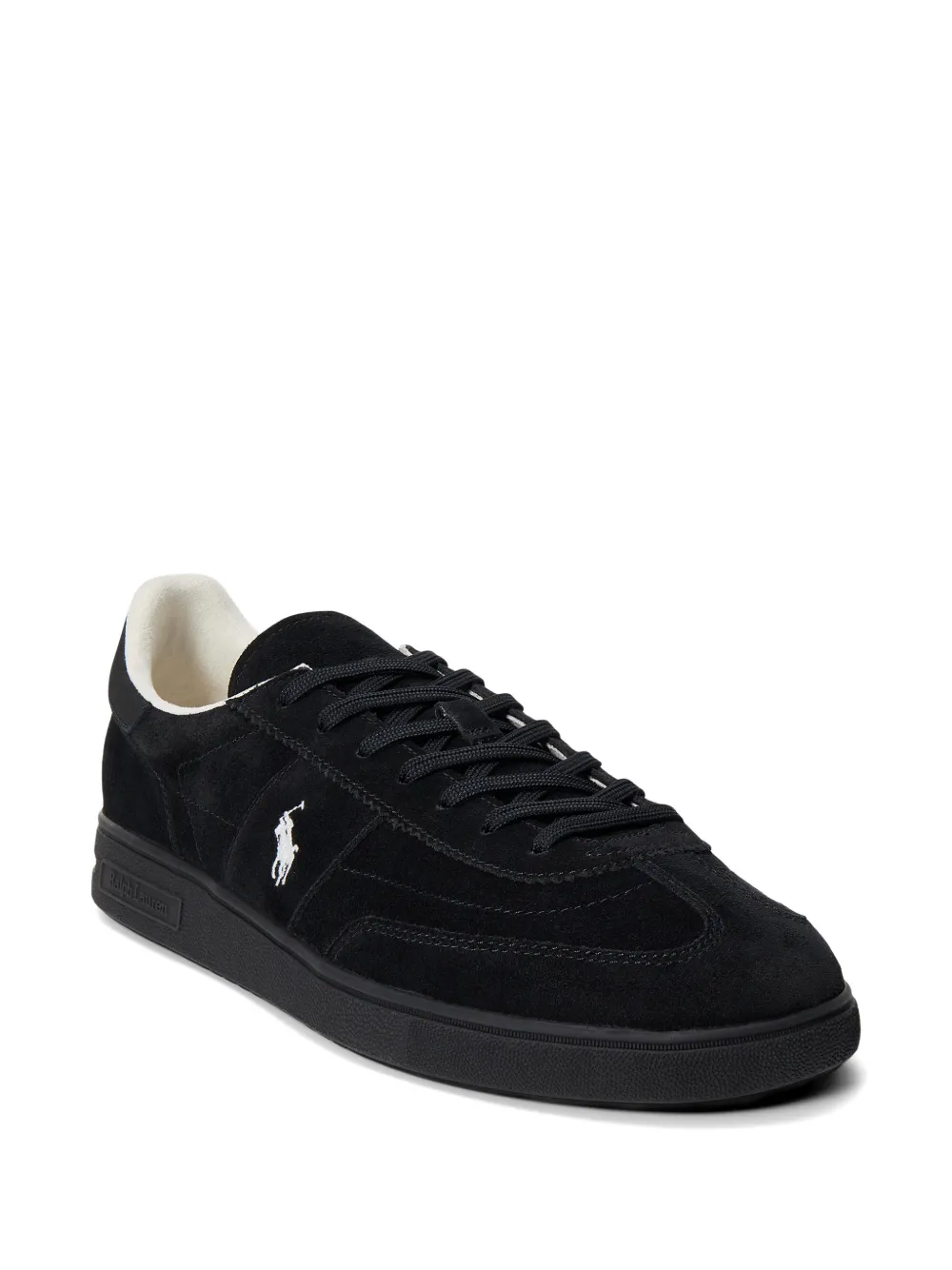 Polo Ralph Lauren Bedford suède sneakers Zwart