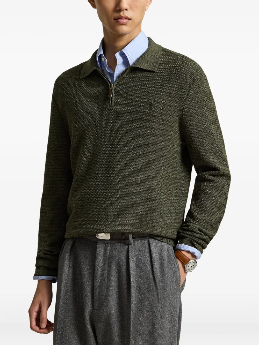Polo Ralph Lauren Wollen trui met polokraag Groen
