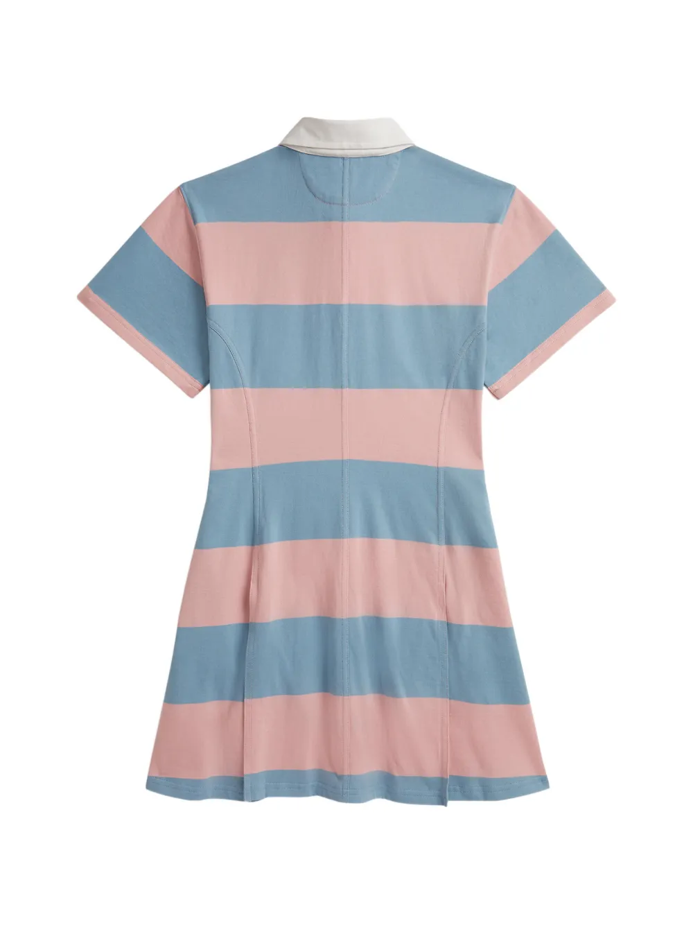 POLO RALPH LAUREN KIDS Gestreepte katoenen rugby jurk Blauw
