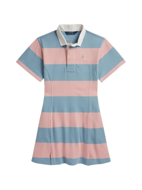 POLO RALPH LAUREN KIDS stribet rugbykjole i bomuld
