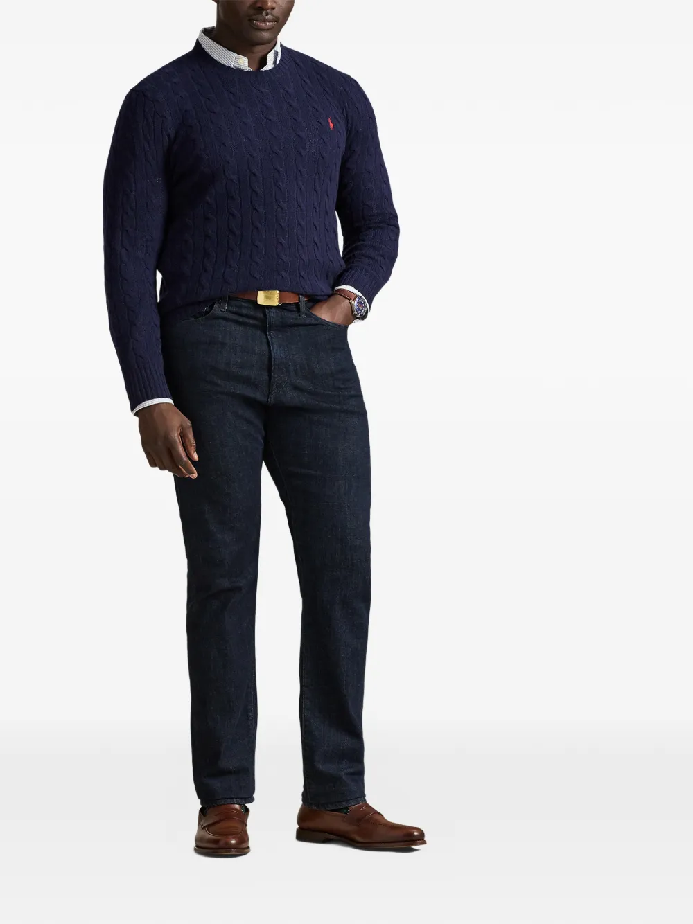 Polo Ralph Lauren Kabelgebreide trui Blauw