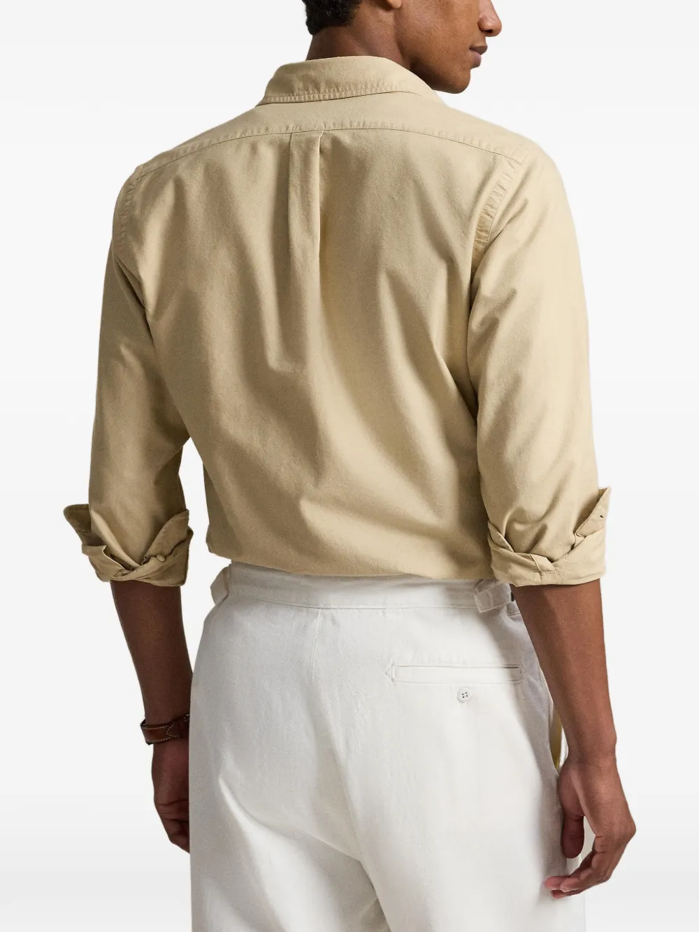 Polo Ralph Lauren Oxford overhemd met geverfd effect Bruin