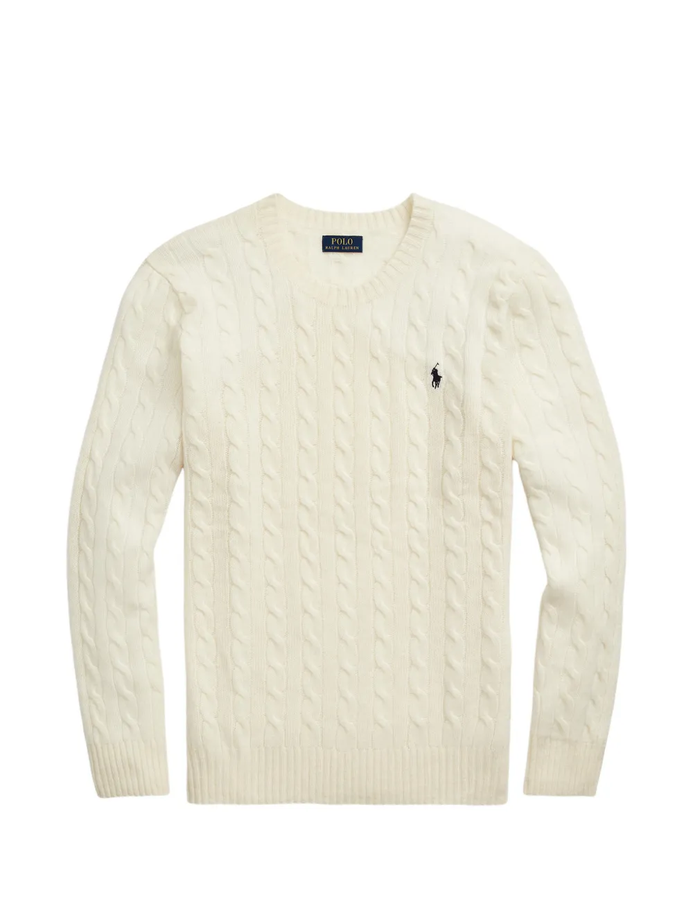 Polo Ralph Lauren Maglione girocollo in maglia a trecce - Toni neutri