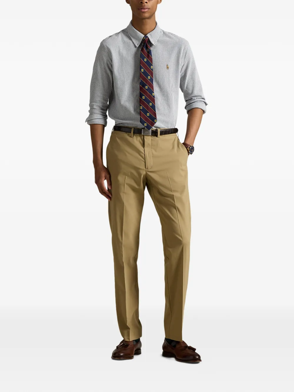 Polo Ralph Lauren Geplooide pantalon Bruin