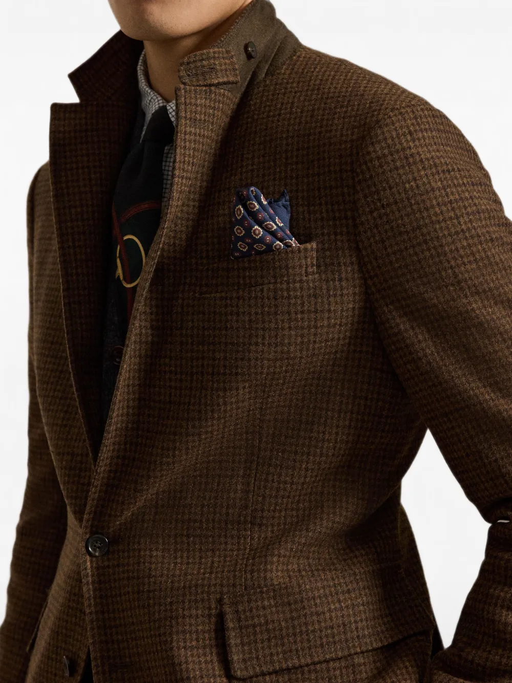 Polo Ralph Lauren Modern Fit geruite blazer Bruin