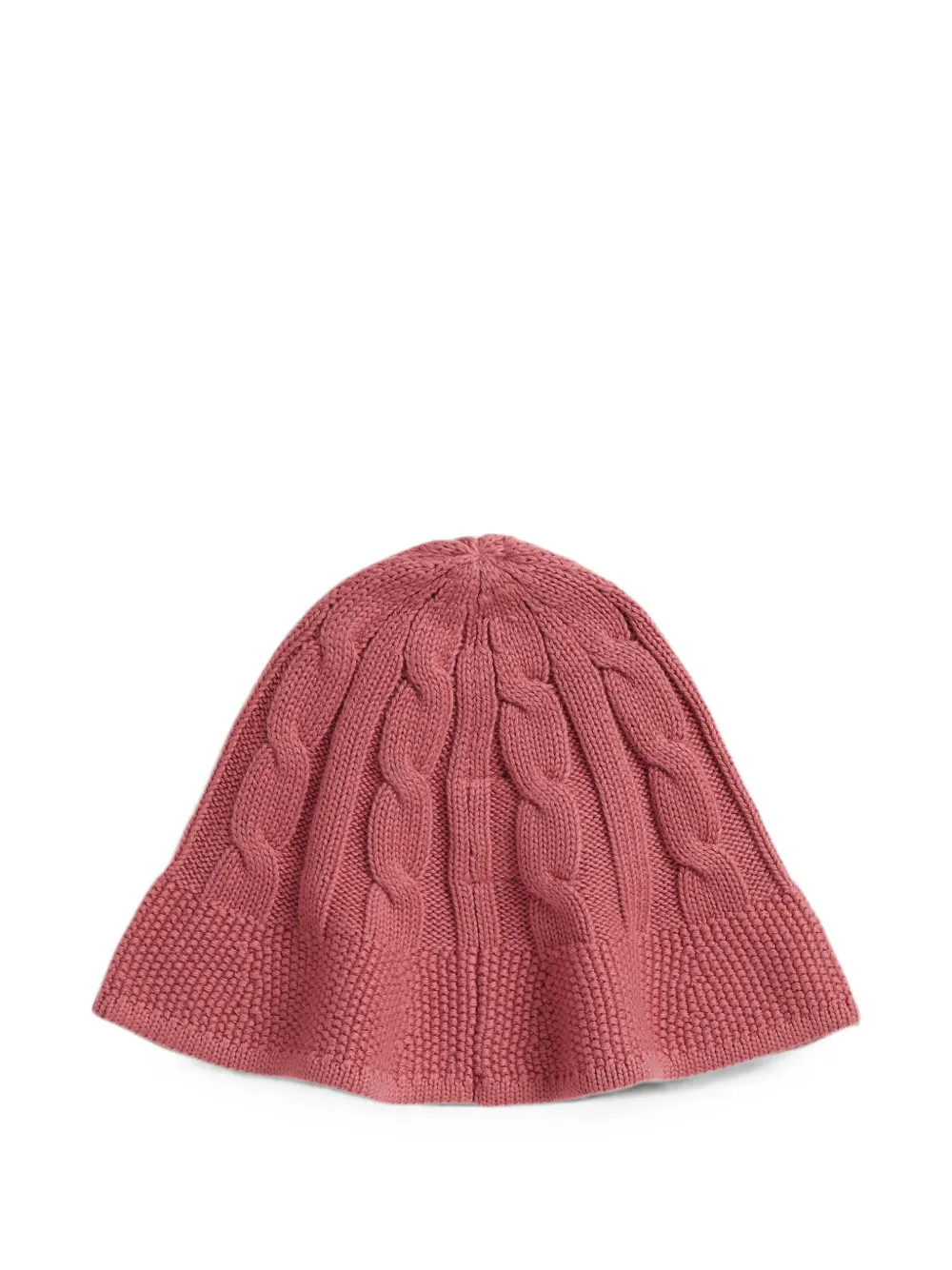 POLO RALPH LAUREN KIDS Kabelgebreide vissershoed Roze