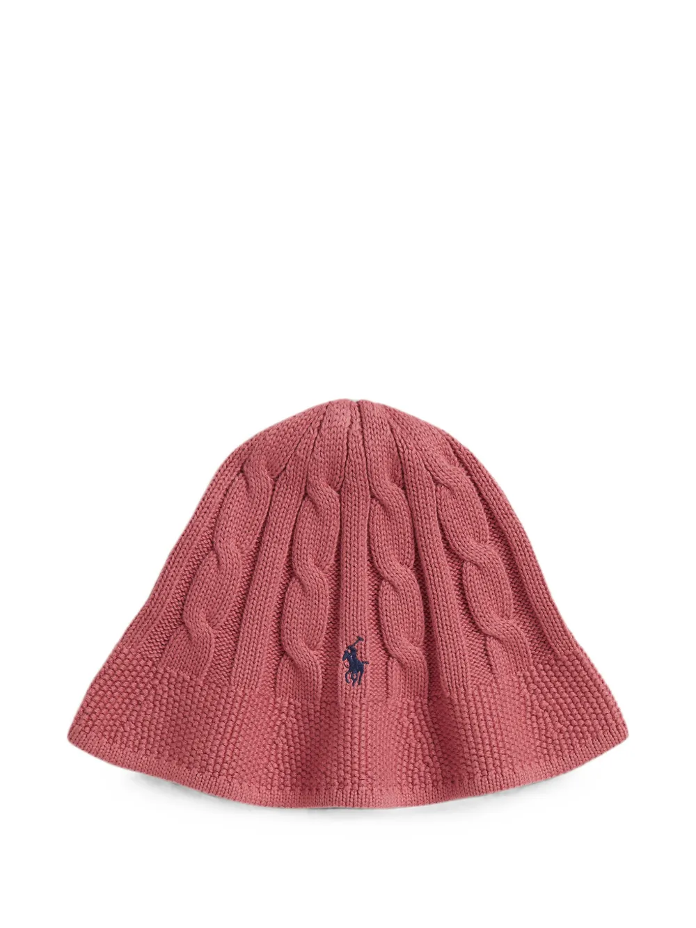 POLO RALPH LAUREN KIDS Cappello bucket in maglia a trecce - Rosa