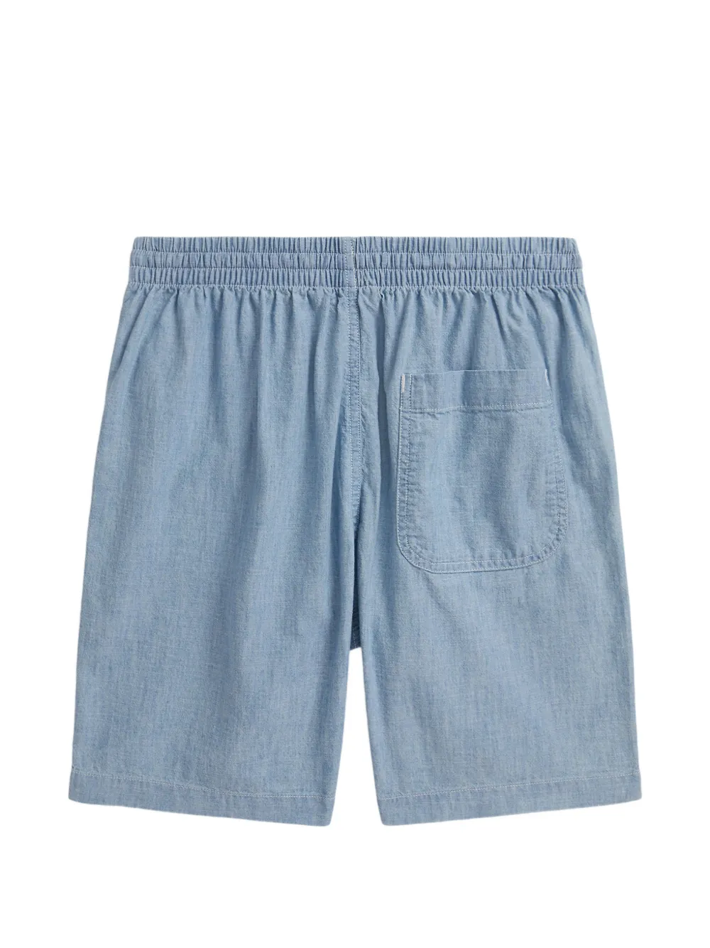 POLO RALPH LAUREN KIDS Chambray shorts met geborduurd logo Blauw