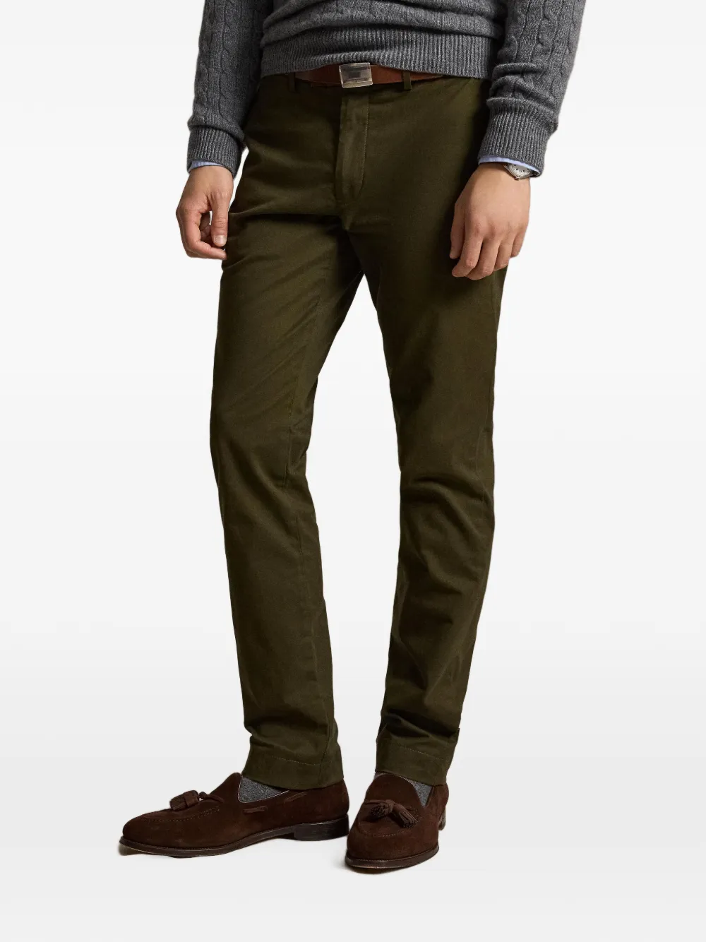Polo Ralph Lauren Greenwich Slim Fit stretch chino Groen