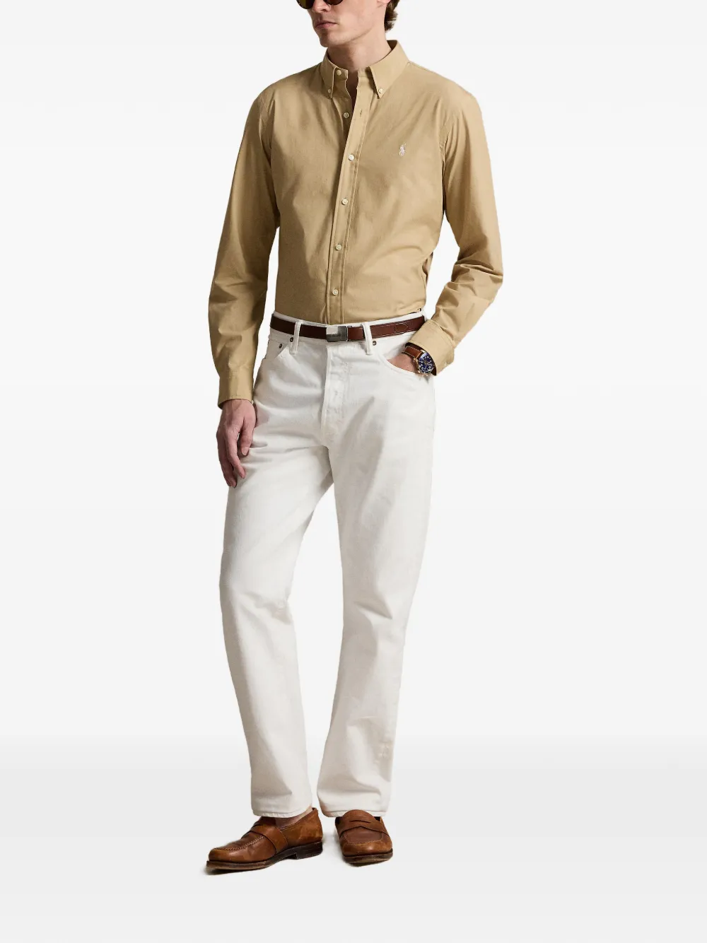 Polo Ralph Lauren Stretch overhemd Beige
