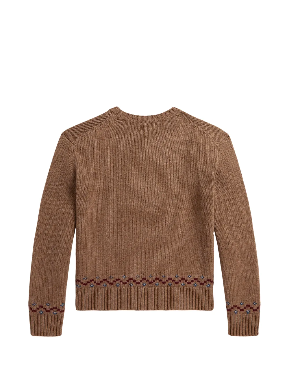 POLO RALPH LAUREN KIDS Intarsia trui Bruin