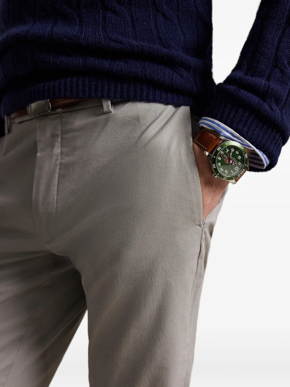 Polo Ralph Lauren Greenwich slim-fit broek Beige