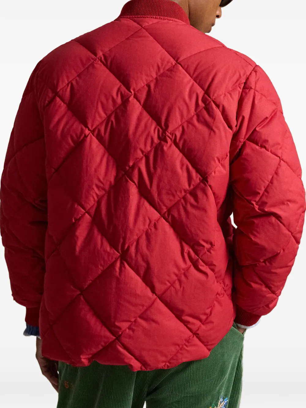 Polo Ralph Lauren Gyer gewatteerd bomberjack Rood