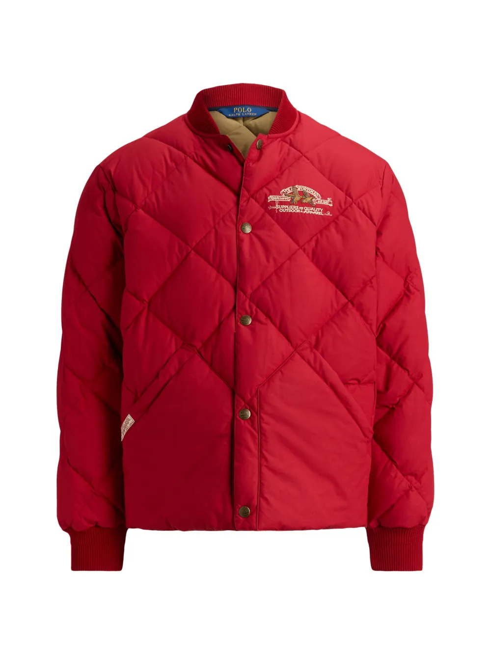 Polo Ralph Lauren Gesteppte Gysr Bomberjacke - Rot