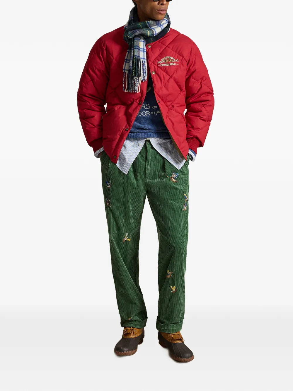 Polo Ralph Lauren Gyer gewatteerd bomberjack Rood