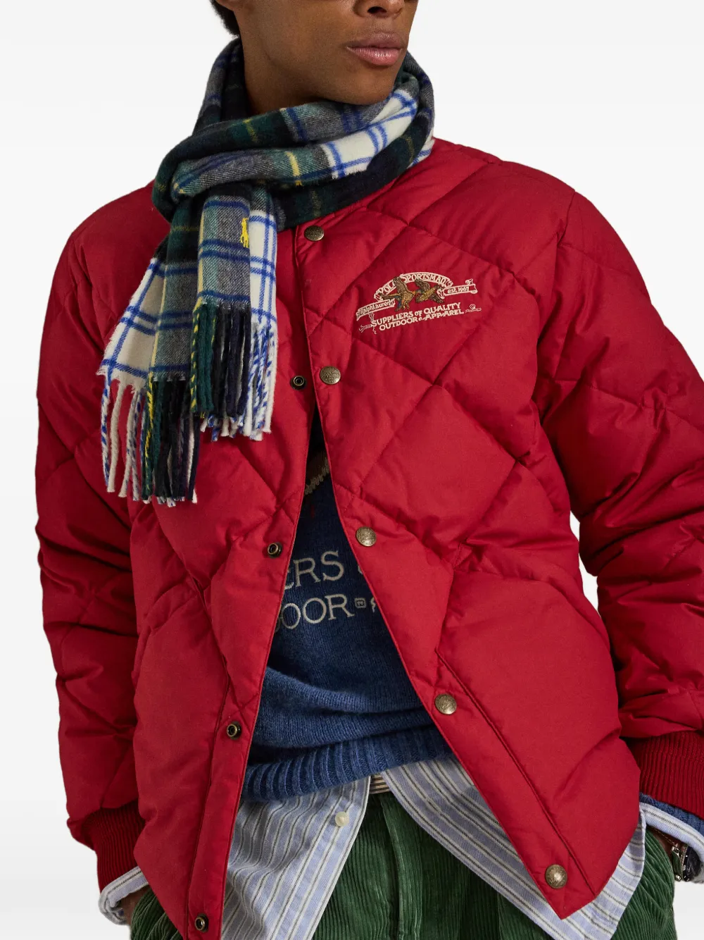 Polo Ralph Lauren Gyer gewatteerd bomberjack Rood