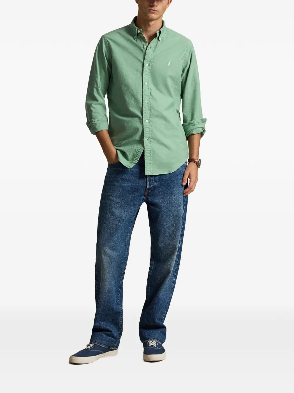 Polo Ralph Lauren Oxford button-down overhemd Groen