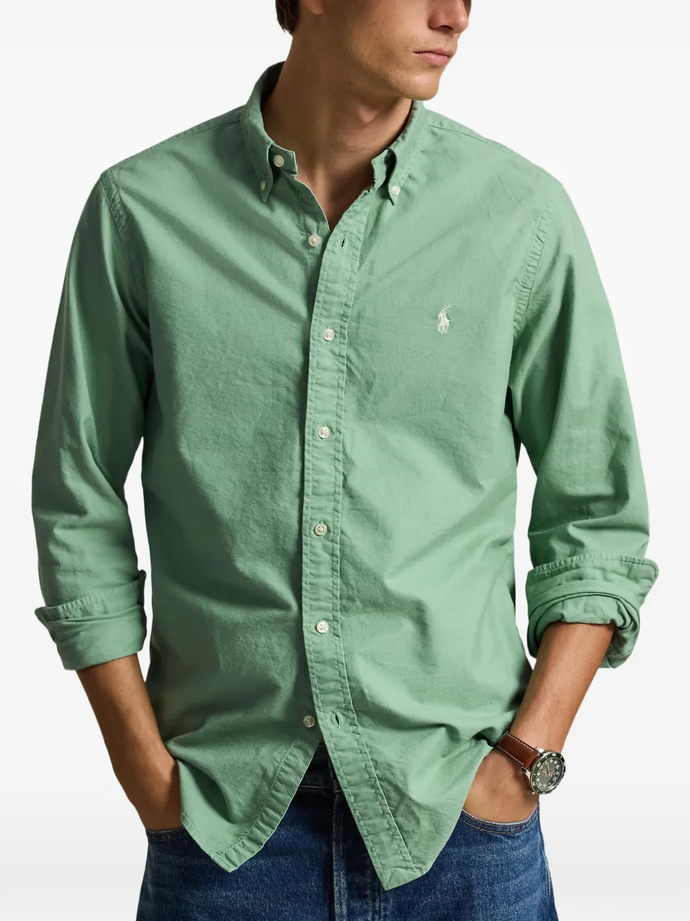 Polo Ralph Lauren Oxford button-down overhemd Groen