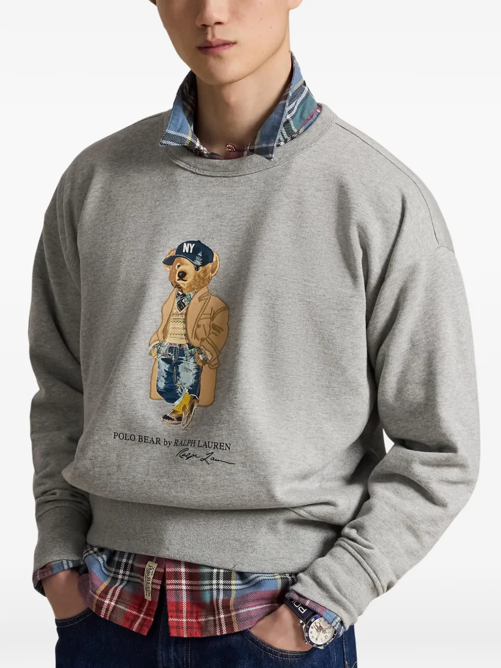 Polo Ralph Lauren Polo Bear trui met grafische print Grijs
