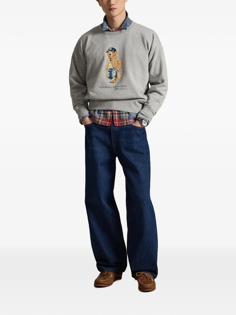 Polo Ralph Lauren Polo Bear trui met grafische print Grijs