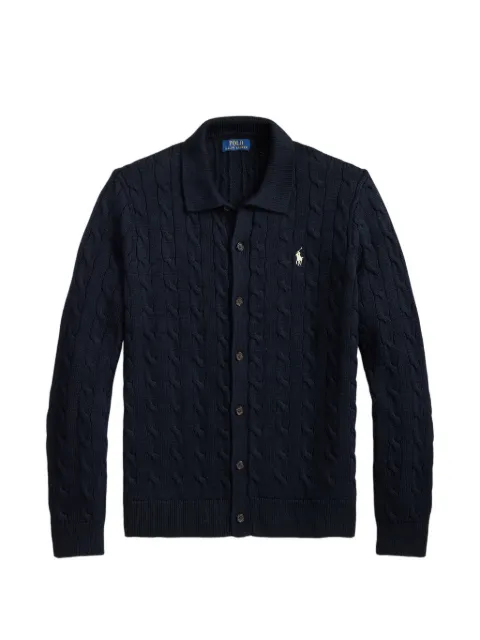Polo Ralph Lauren cable-knit Pony-motif cardigan