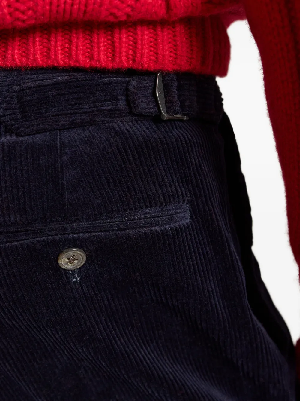Polo Ralph Lauren Ribfluwelen pantalon met stretch Blauw