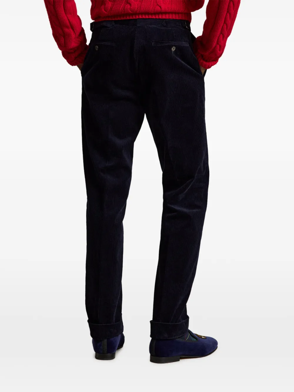 Polo Ralph Lauren Ribfluwelen pantalon met stretch Blauw