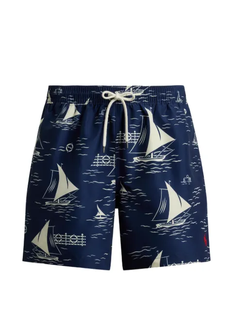 Polo Ralph Lauren sailboat-print swim trunks