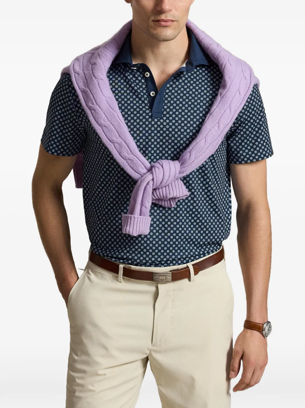 RLX Ralph Lauren Poloshirt met geometrische print Blauw